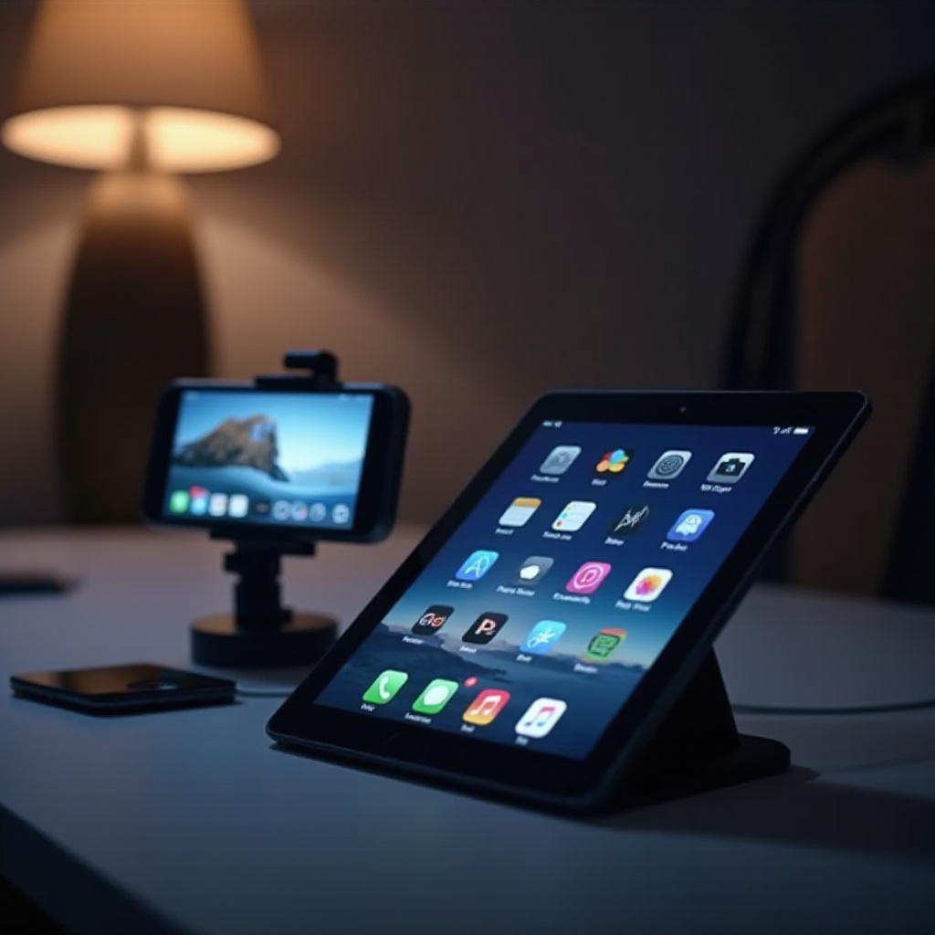 tablet mit handy steuern